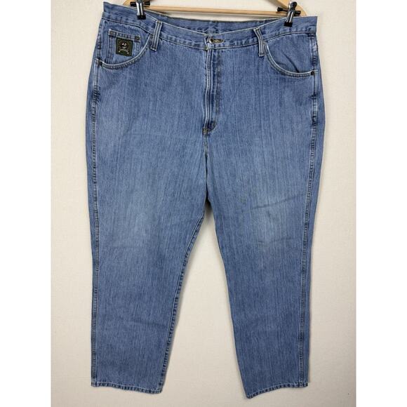 Cinch Jeans Men's Size 42 x 34 Denim 5 Pocket Western Work Jeans Distressed - Picture 1 of 16